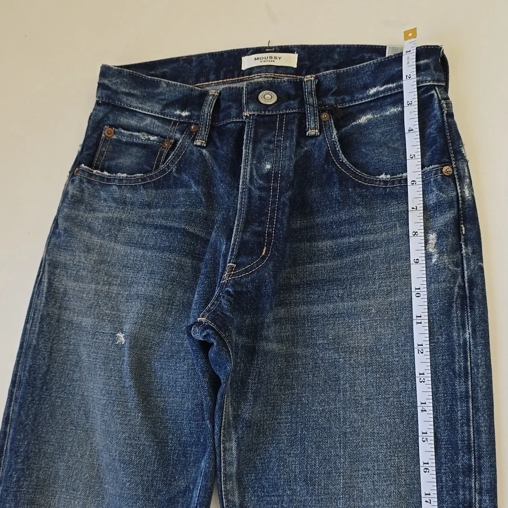 Moussy - Guilford Wide Straight in Dark Blue